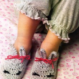 Тапочки для детей "Зайки"