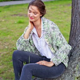 Асимметрия - тренд сезона! Вяжем модное болеро