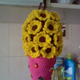 Вяжем контейнер для мешков