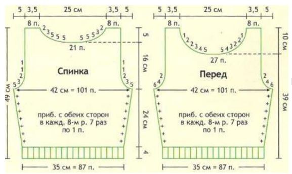 Нежный топ спицами 2 Нежный топ спицами 2