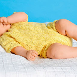 ​Детский комбинезон с ажурным узором