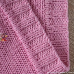 Как связать красивую планку с двойным краем