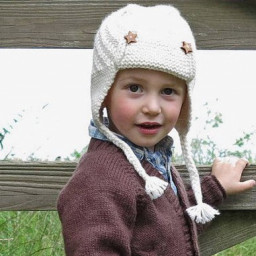 Детский вязаный кардиган с совами