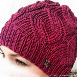 Неординарный узор для шапочки