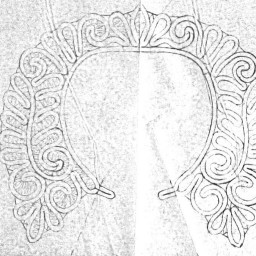 МК: Съемный воротник в технике румынское кружево