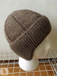 Теплая шапка спицами