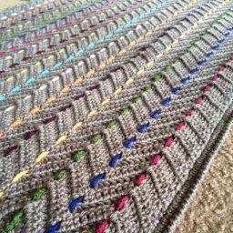 Детский плед интересным узором