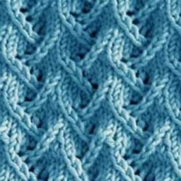 Еще один вариант зигзага спицами