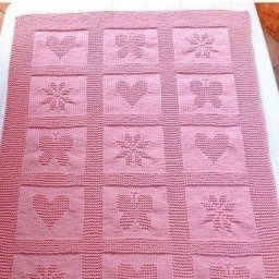 Нежный детский плед