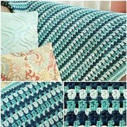 Подборка схем для вязаного пледа