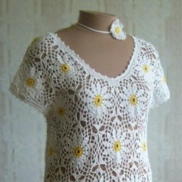 Туника из ромашек - идеальный летний сюжет!