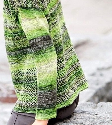 Джемпер в зеленых тонах Джемпер в зеленых тонах