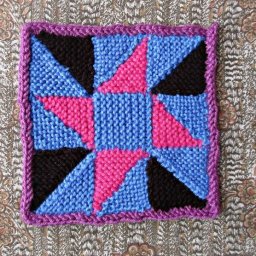 Вязаный квилт