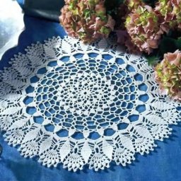 Вяжем салфетку с ажурной серединкой