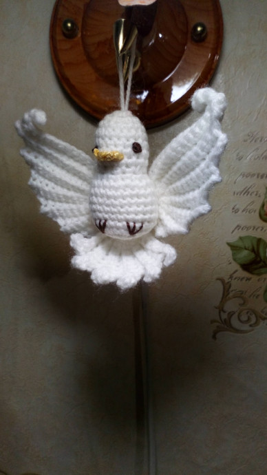 Брелок «Голубь» крючком