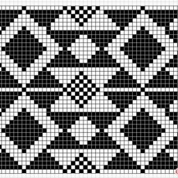 Интересная подборка для вязания в технике жаккарда