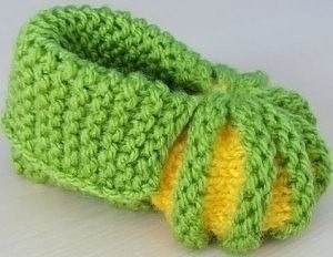 Мастер-класс для начинающих, вязание пинеток от 0 месяцев.