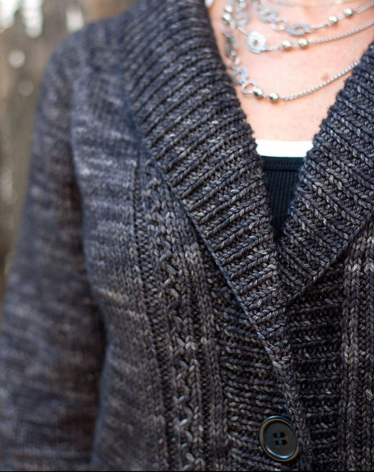 Вязаный женский жакет Dark and Stormy