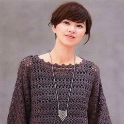 Ажурный пуловер крючком