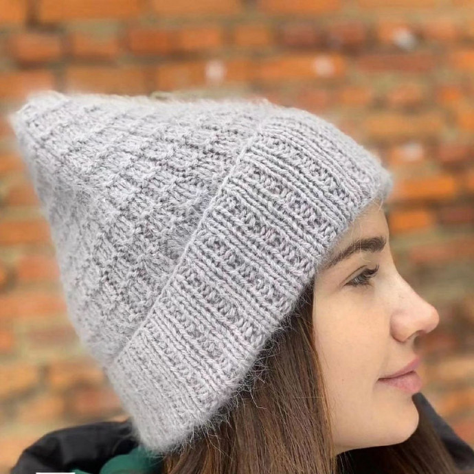 Шапка бини из пуха норки