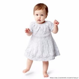 Платье для девочки спицами "Fairy Leaves Dress" by Design Studio