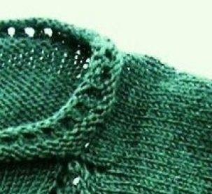 Реглан "Елочка" (вязание от горловины)