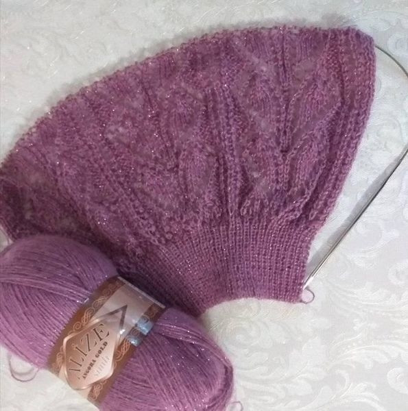 Ажурный кардиган "Ветка сирени"