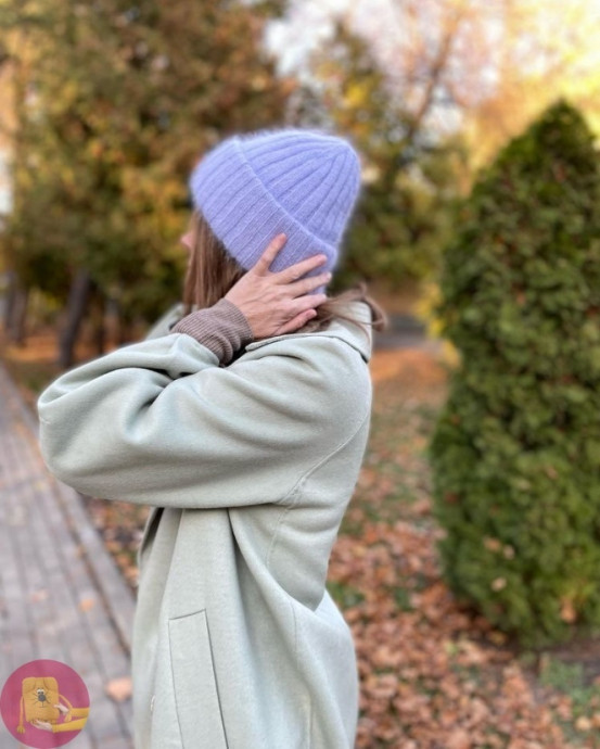 Двoйнaя шaпкa из пуха норки