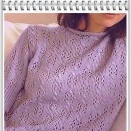 Узор спицами для джемпера/пуловера