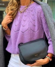 Интересный джемпер спицами