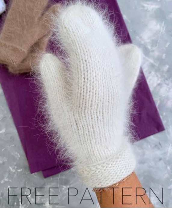 Варежки из пуха норки — уют, тепло и лёгкость