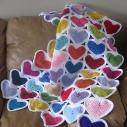 Плед "сердечко"