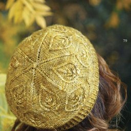 Стильный узор для беретам спицами