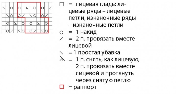 Классический топ с ажурным узором