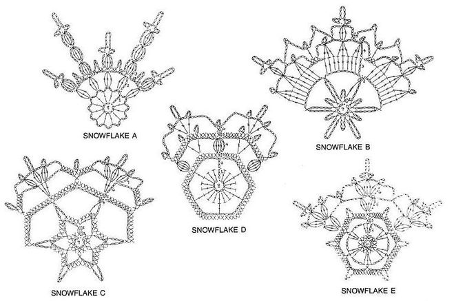 Вяжем разноцветные снежинки!