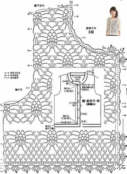 Желтый жакет крючком