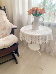 Ажурная скатерть крючком