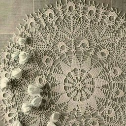 Ажурная салфетка крючком