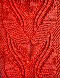 Ажурный узор спицами