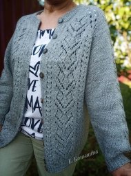 Французская кофточка спицами