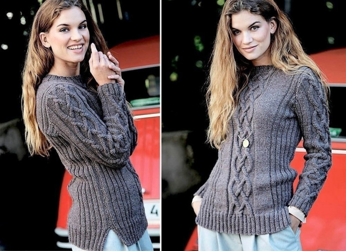 Джемпер с полосами аранов Джемпер с полосами аранов