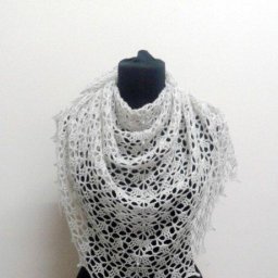 Ажурная шаль крючком