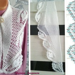 Простая идея для милого шарфика