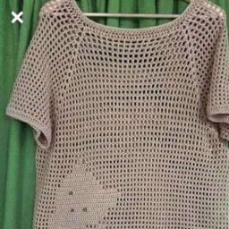 Схема для туники в филейной технике