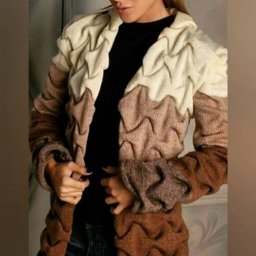 Шикарный узор для кардигана спицами