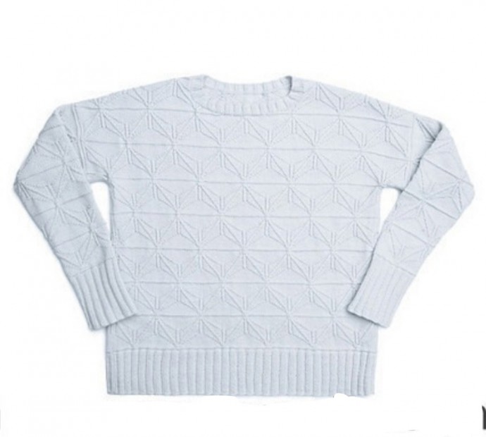 Спицами: пуловер Foldline