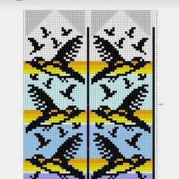 Жаккардовые узоры для вязания ярких рукавичек