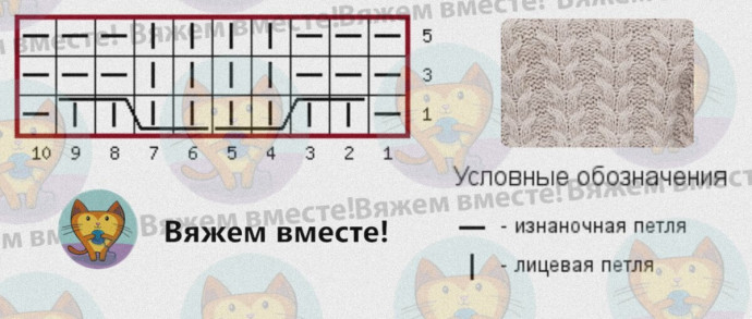 Жемчужный джемпер с полужгутами Жемчужный джемпер с полужгутами
