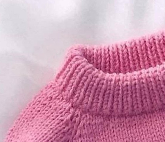 Вариант оформления прочной и аккуратной горловины