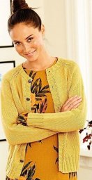 Кофта с ажурной полосой на спинке